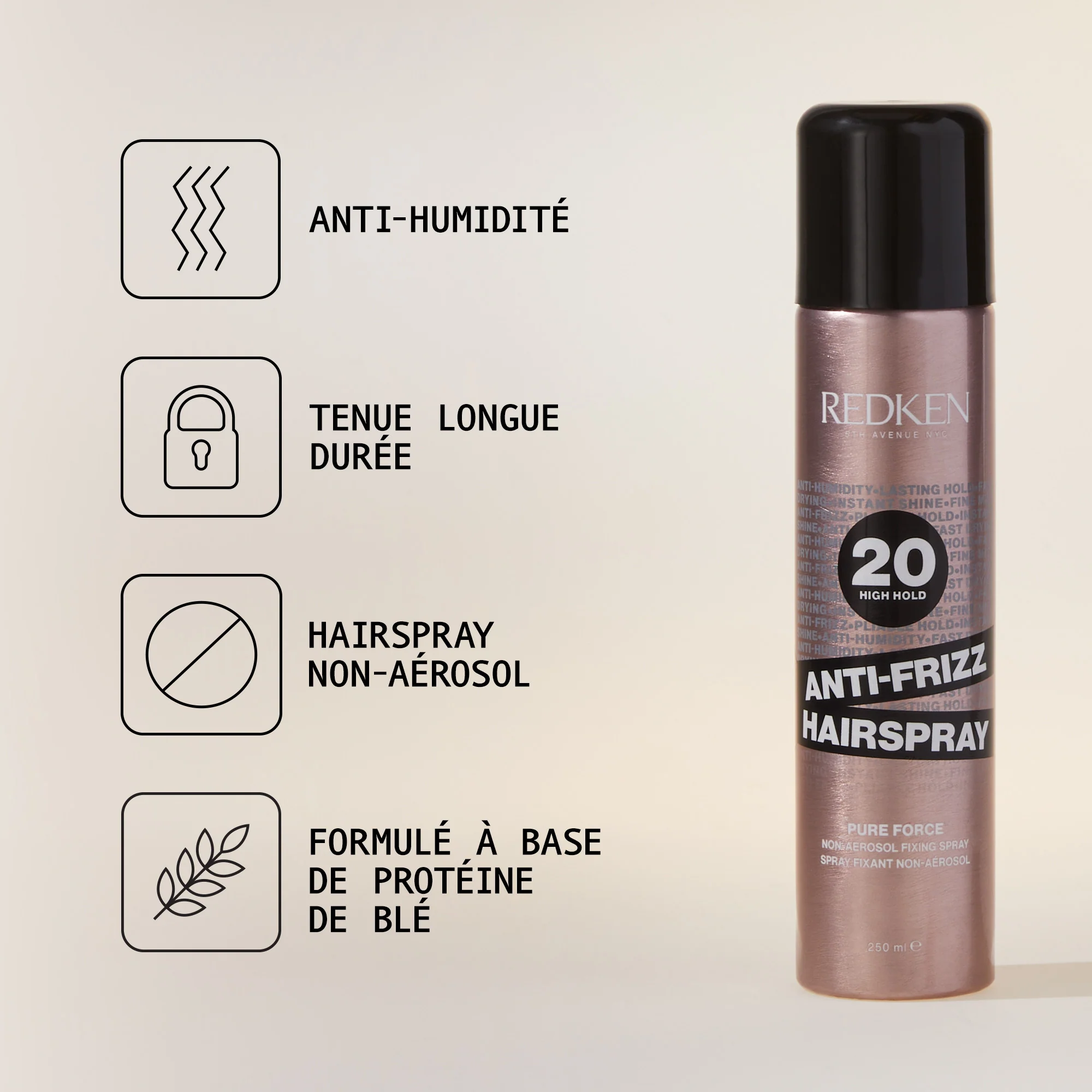 Anti-Frizz Hairspray 20 Redken 250 ML - Image 3