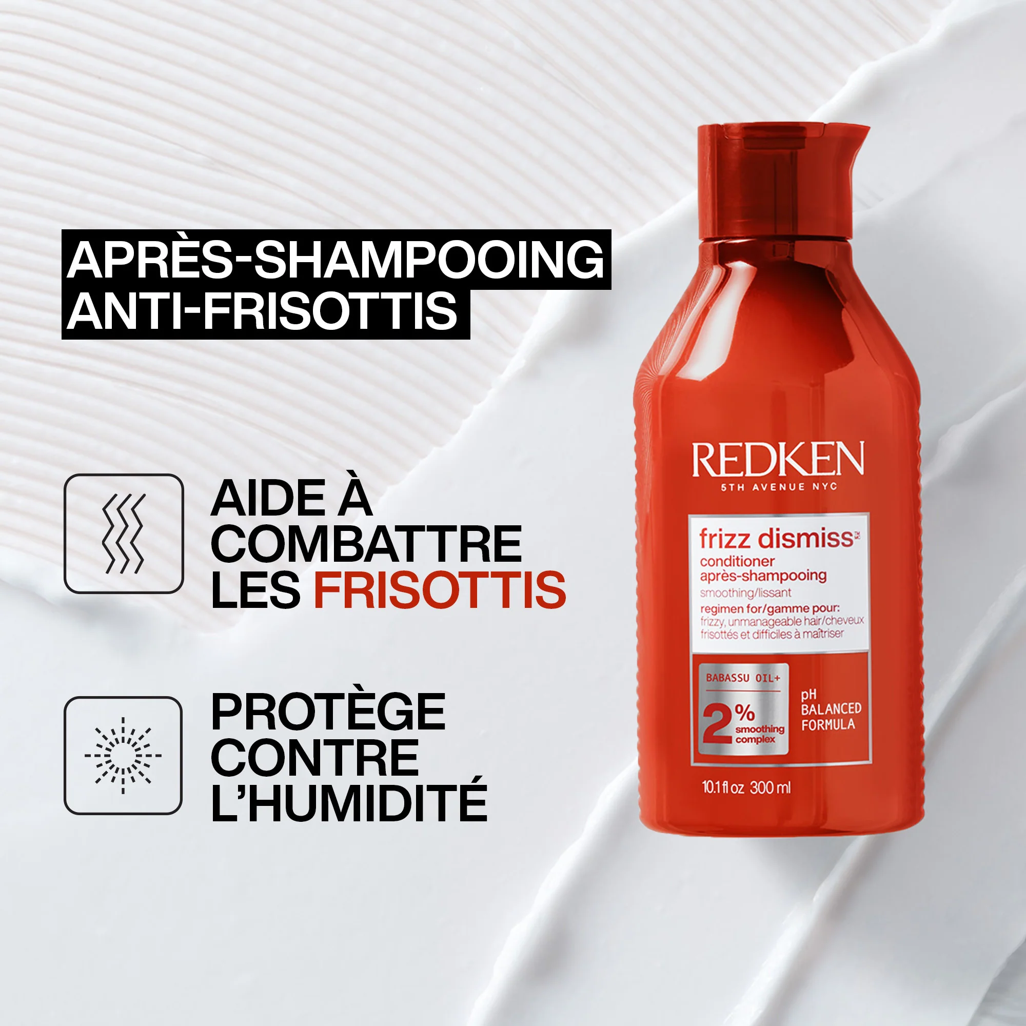 Après-shampoing Frizz Dismiss Redken 300 ML - Image 2
