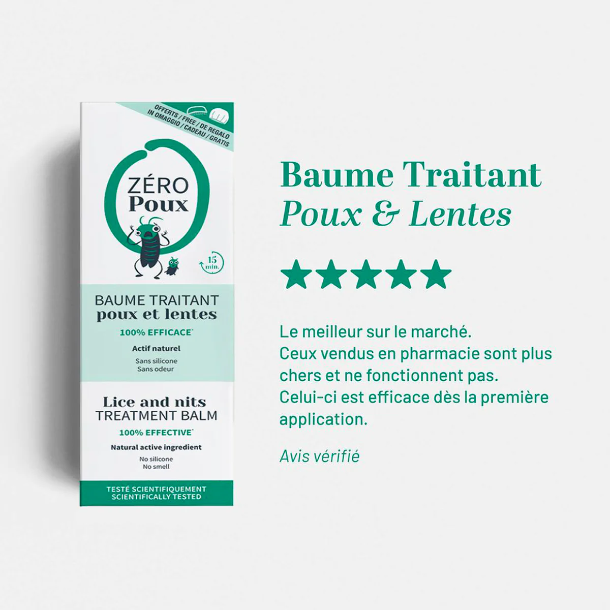 Baume Traitant Anti Poux & Lentes Mulato 100 ML - Image 2
