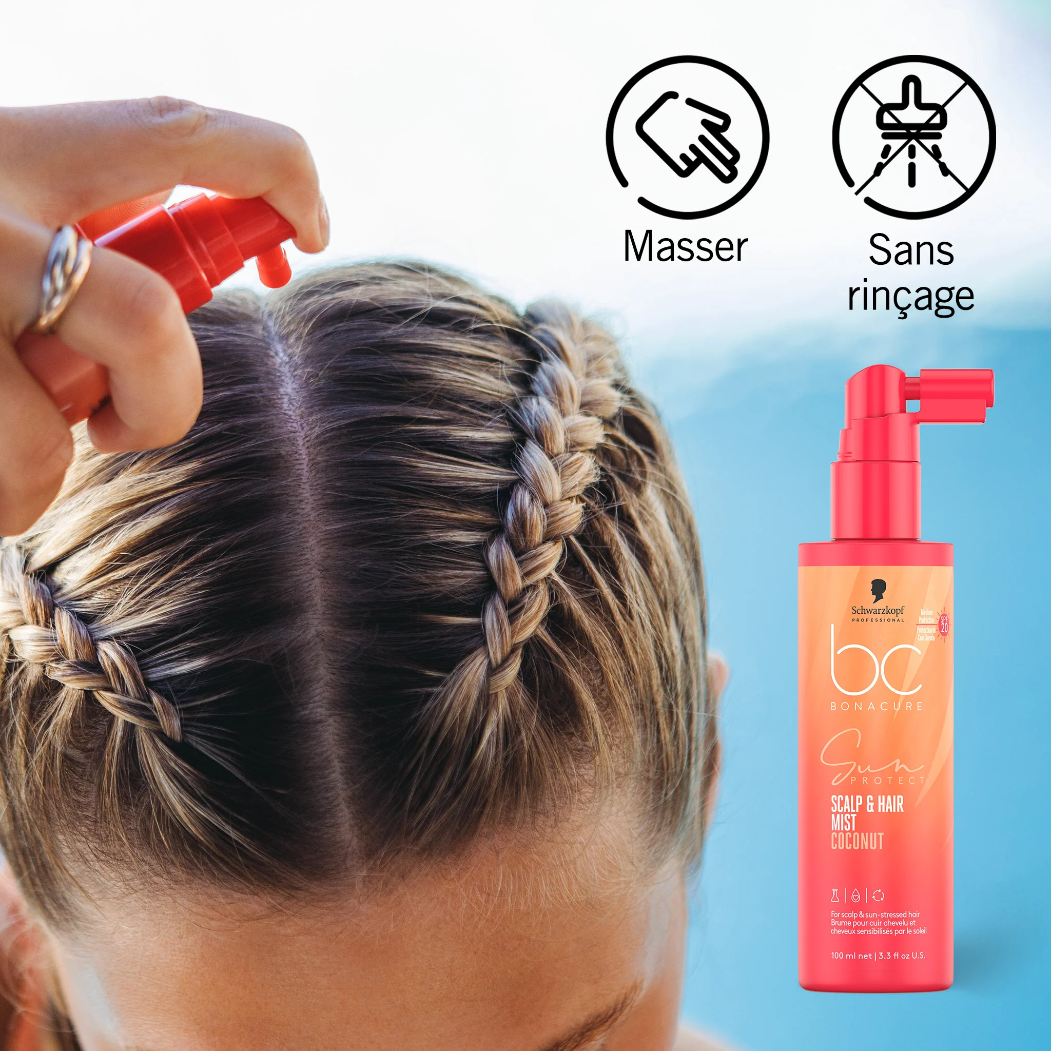 Brume Protectrice Cheveux & Cuir chevelu BC Sun Protect Schwarzkopf 100 ML - Image 2