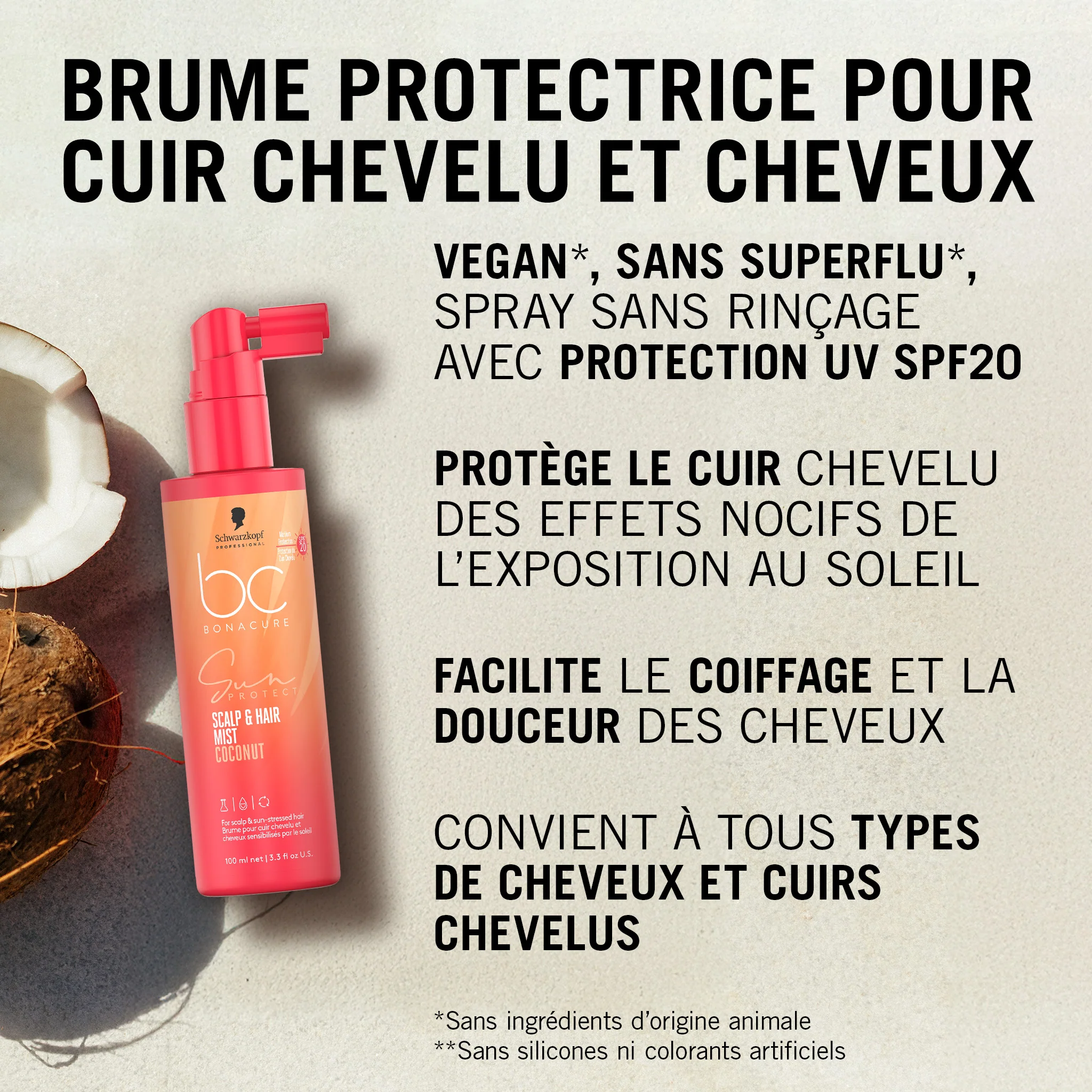 Brume Protectrice Cheveux & Cuir chevelu BC Sun Protect Schwarzkopf 100 ML - Image 3