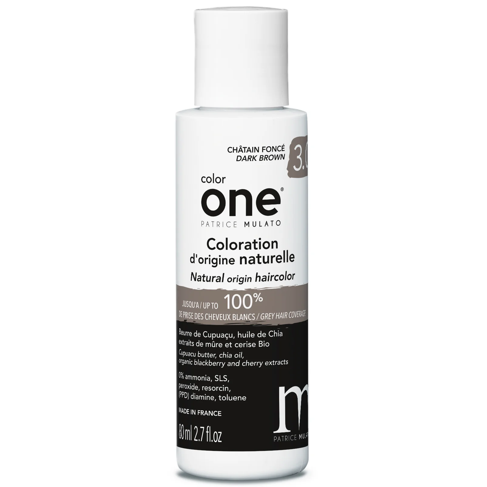 Coloration Naturelle 3.0 CHÂTAIN FONCÉ Color One Mulato 80 ML