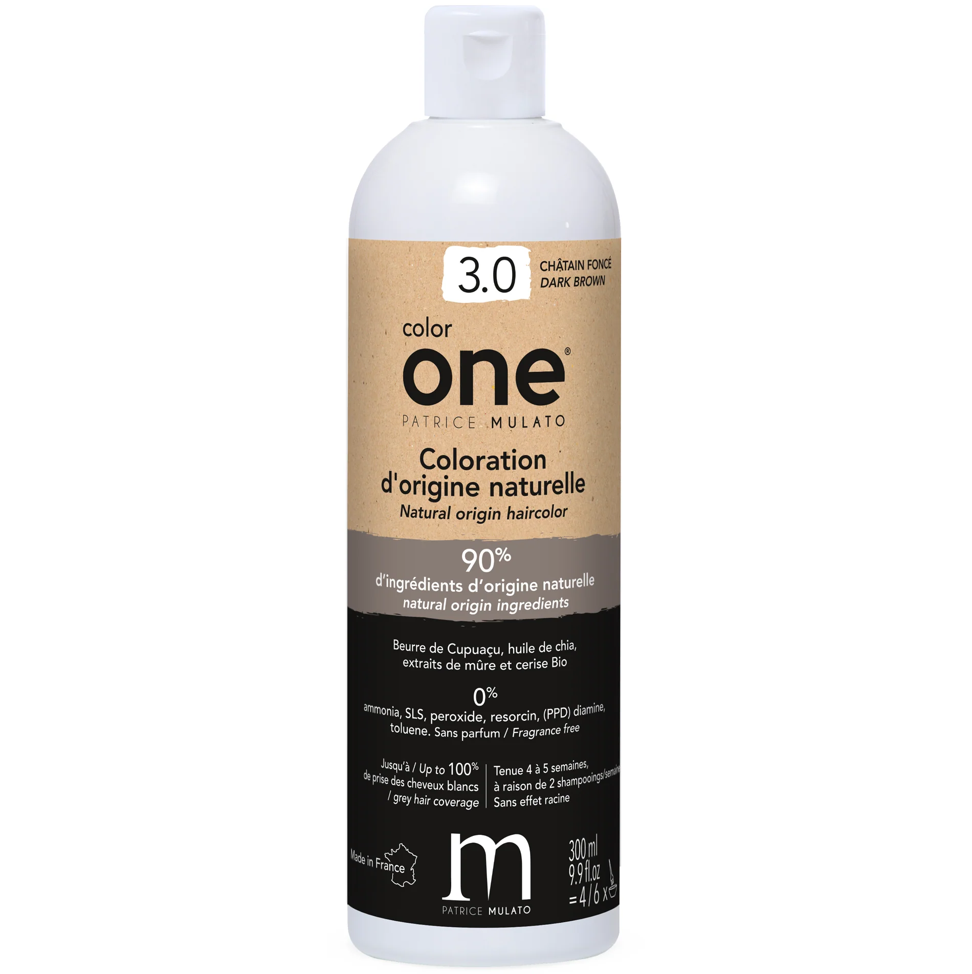Coloration Naturelle 3.0 CHÂTAIN FONCÉ Color One Mulato  300 ML
