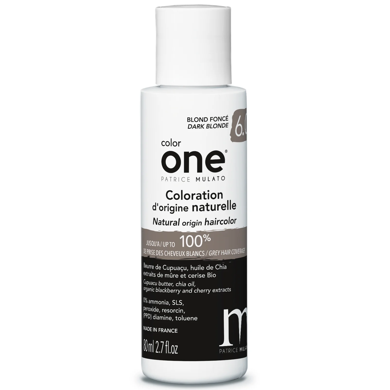 Coloration Naturelle 6.0 BLOND FONCÉ Color One Mulato 80 ML
