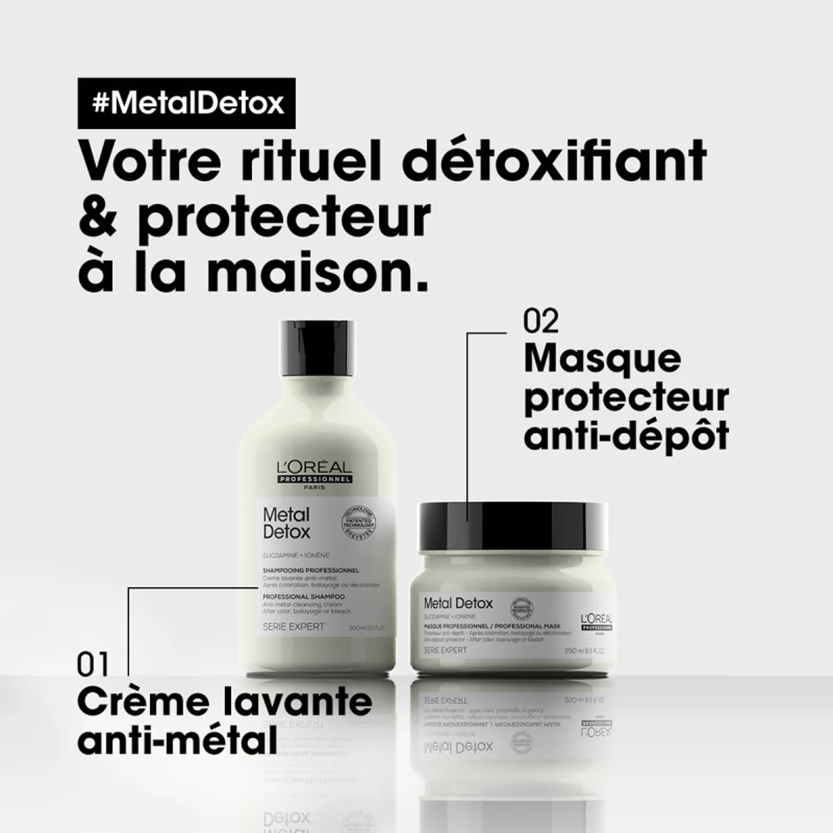 Duo Maxi Shampoing & Masque Metal Detox L'Oréal Professionnel - Image 2