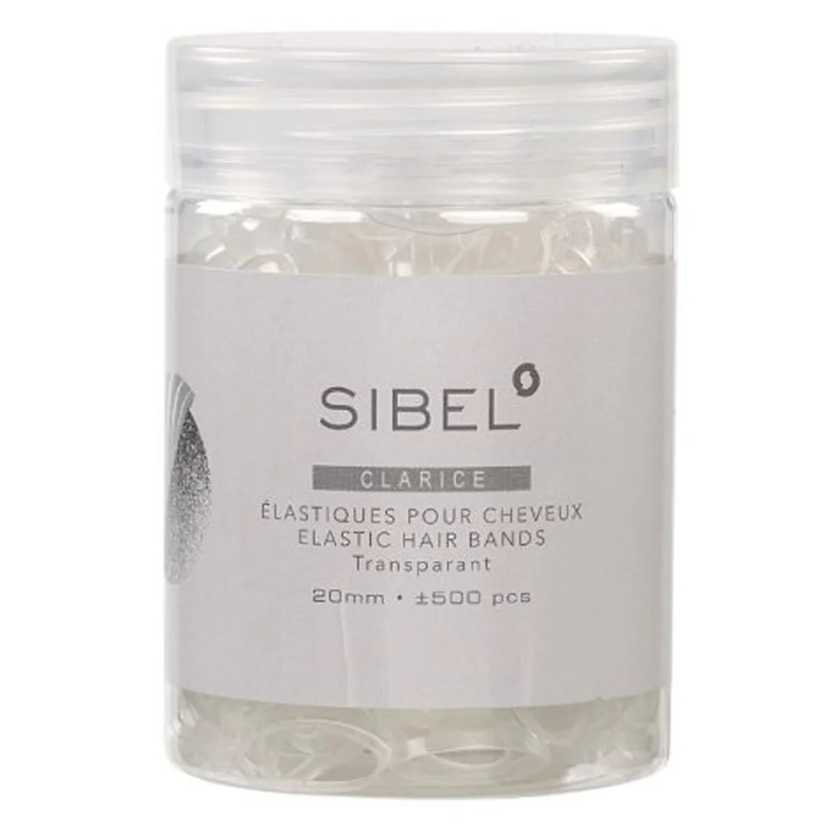 Élastique Caoutchouc Transparent Sibel 500 pcs - Image 2