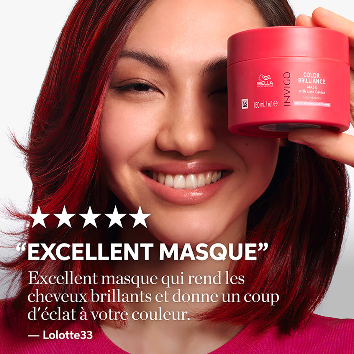 Masque Color Brilliance Invigo Cheveux Fins Wella 150 ML - Image 3