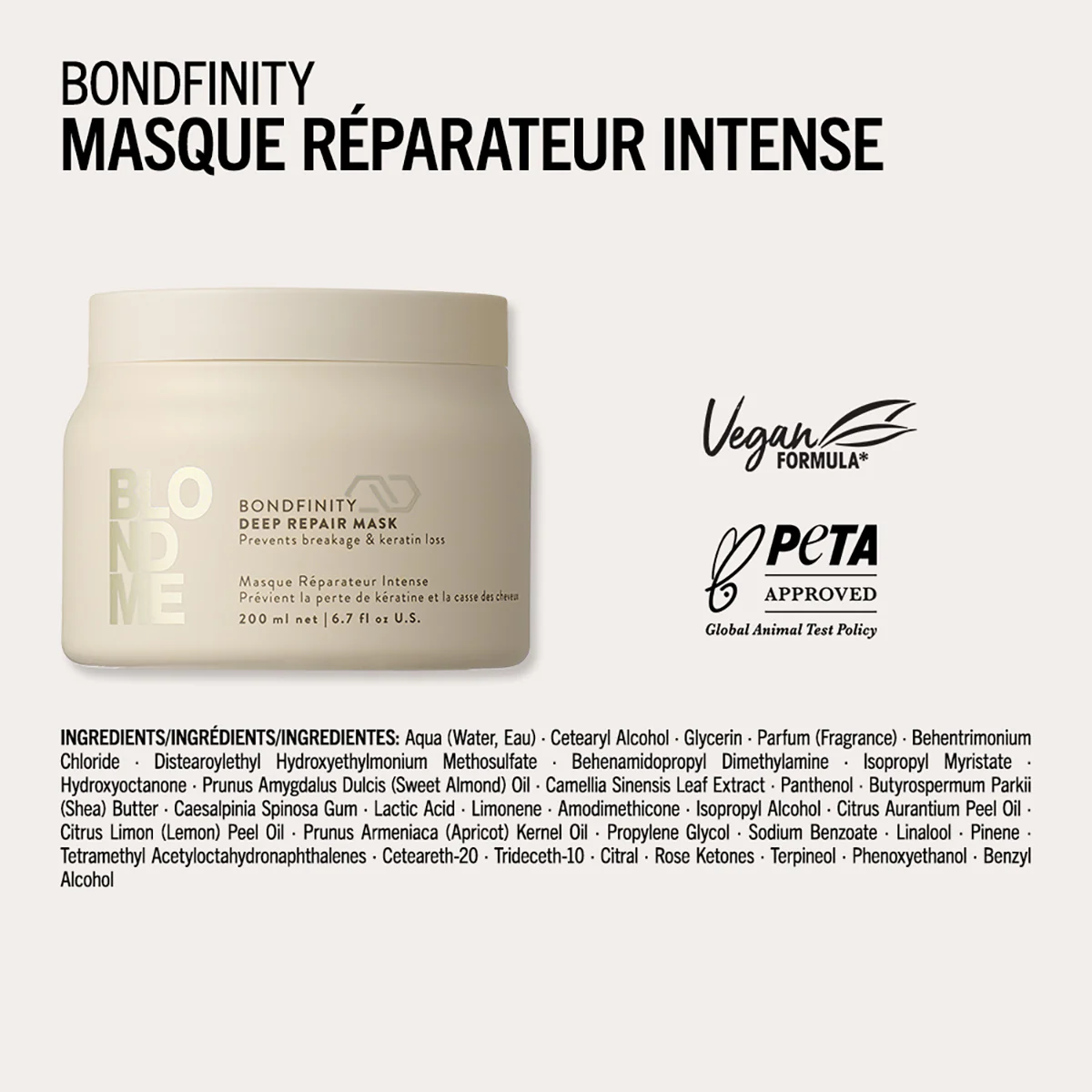 Masque Réparateur Blond Me Bondfinity Schwarzkopf 200 ML - Image 5