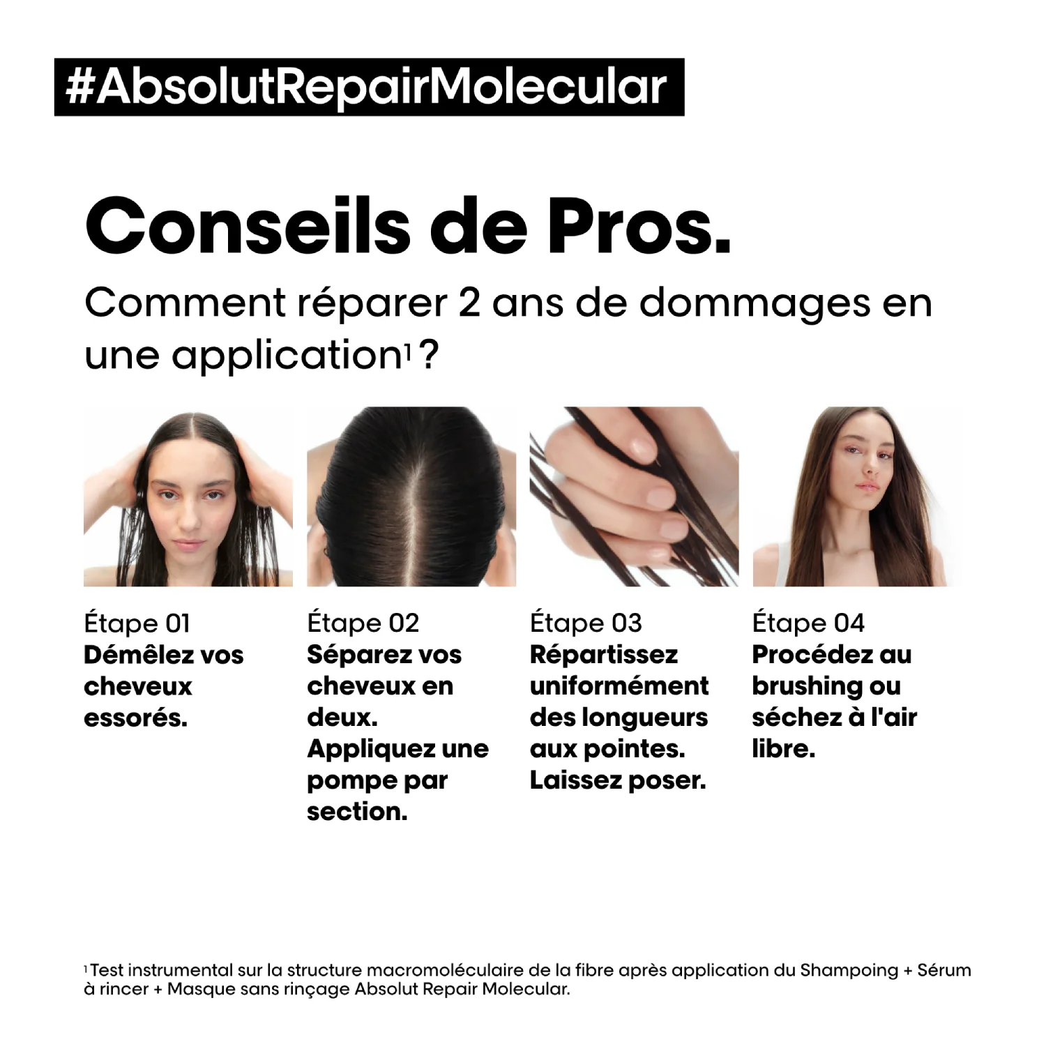 Masque sans rinçage Absolut Repair Molecular L'Oréal Professionnel - Image 5