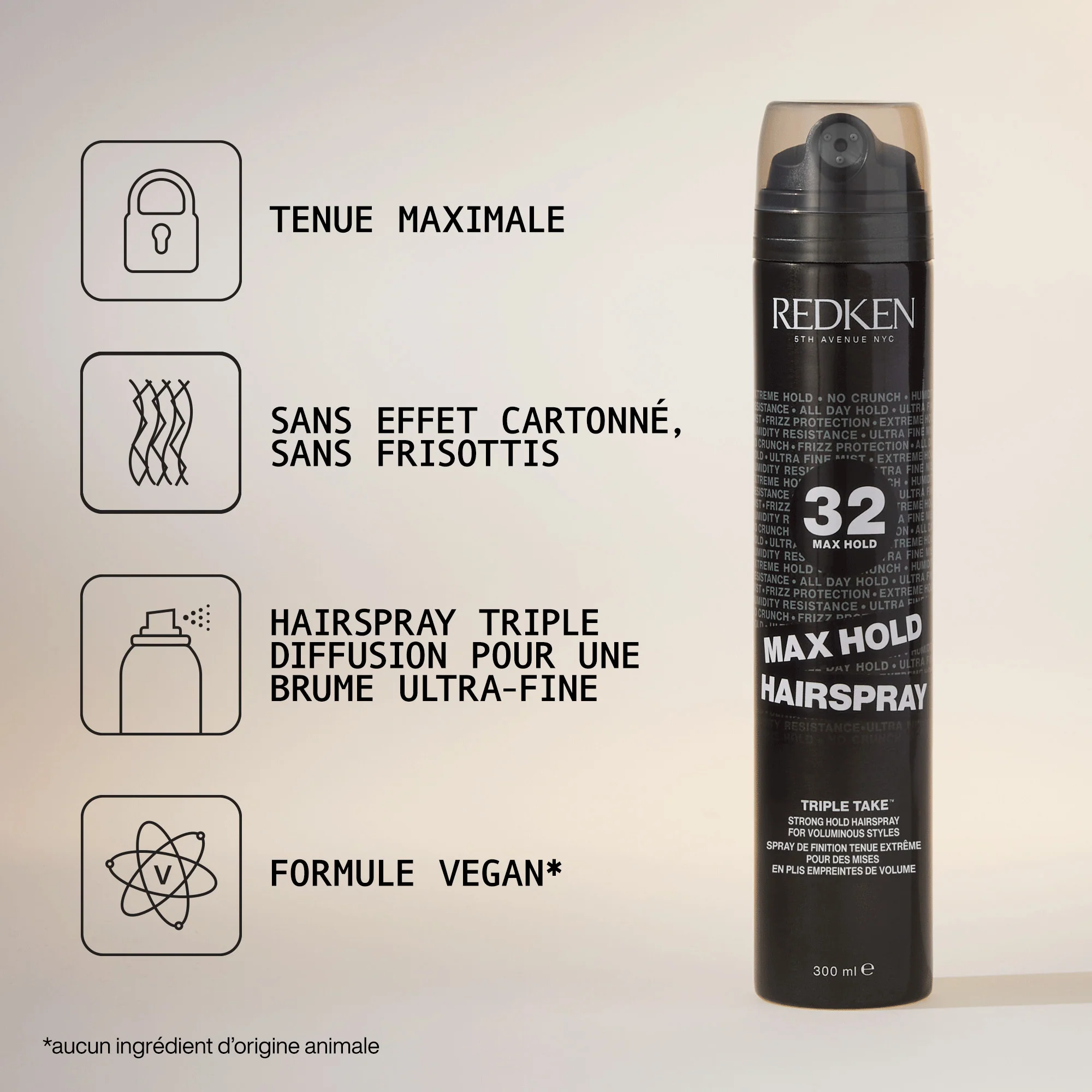 Max Hold Hairspray 32 Redken 300 ML - Image 3