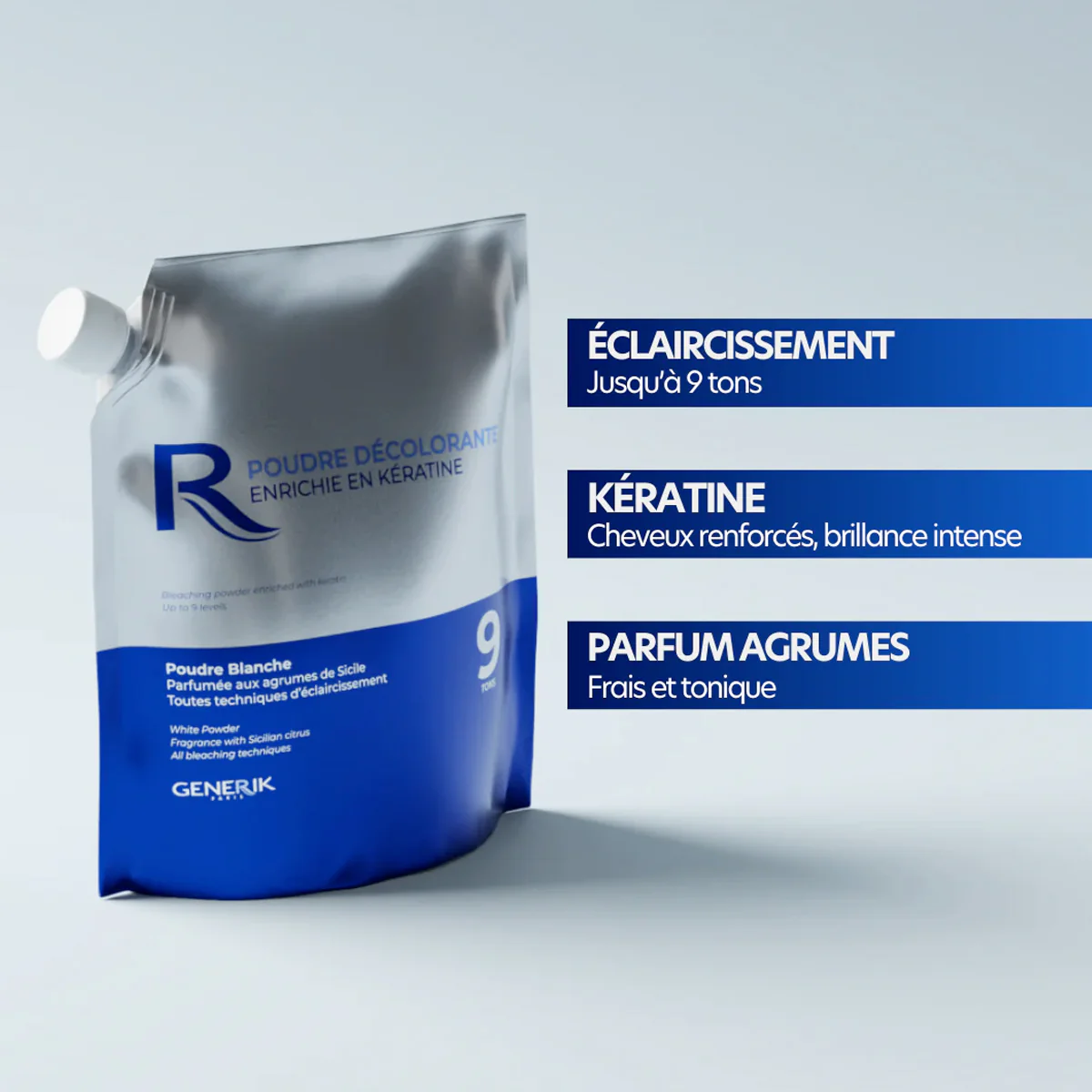 Poudre Décolorante 9 Tons Generik 500G - Image 2