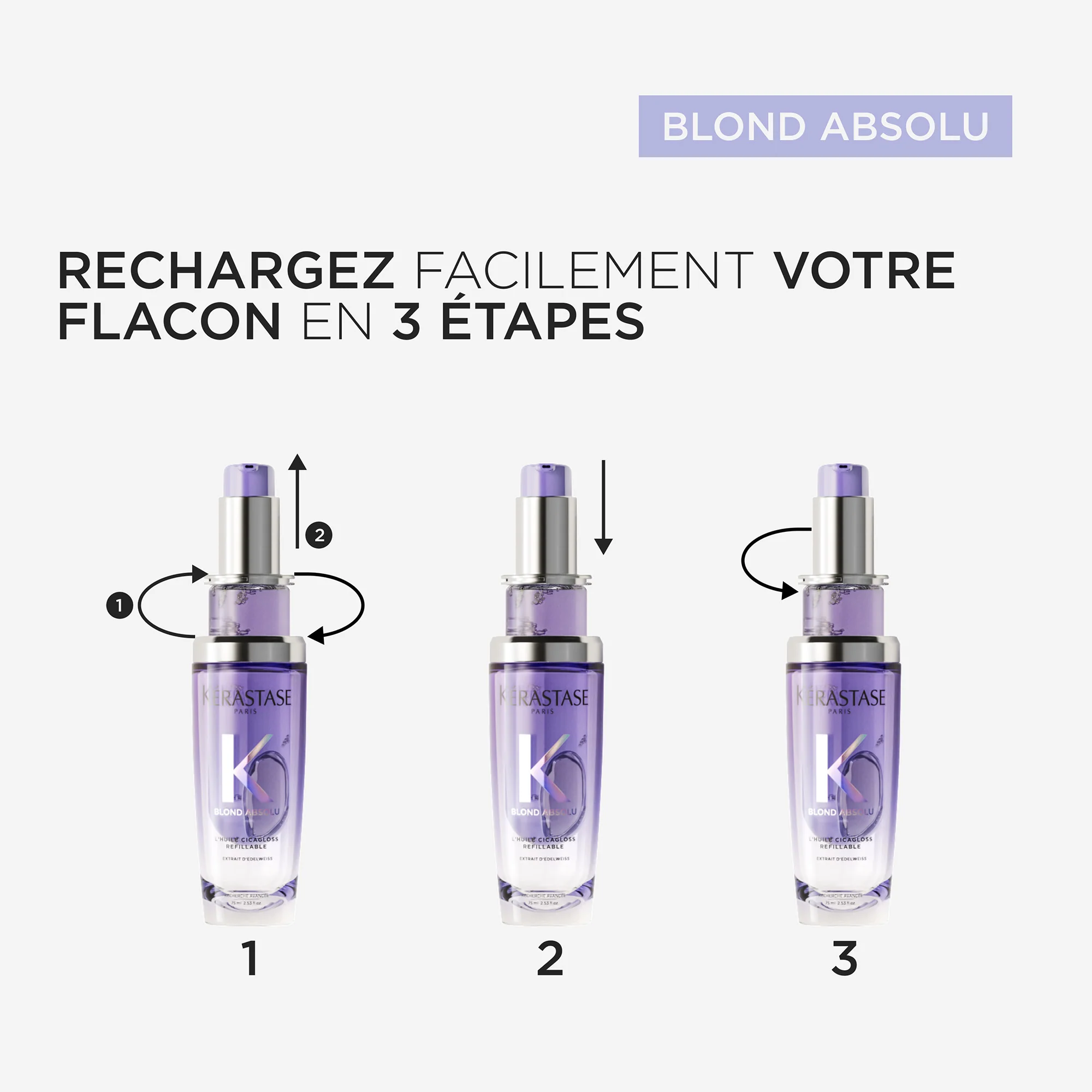 Recharge d'Huile Cicagloss Blond Absolu Kérastase 75 ML - Image 4