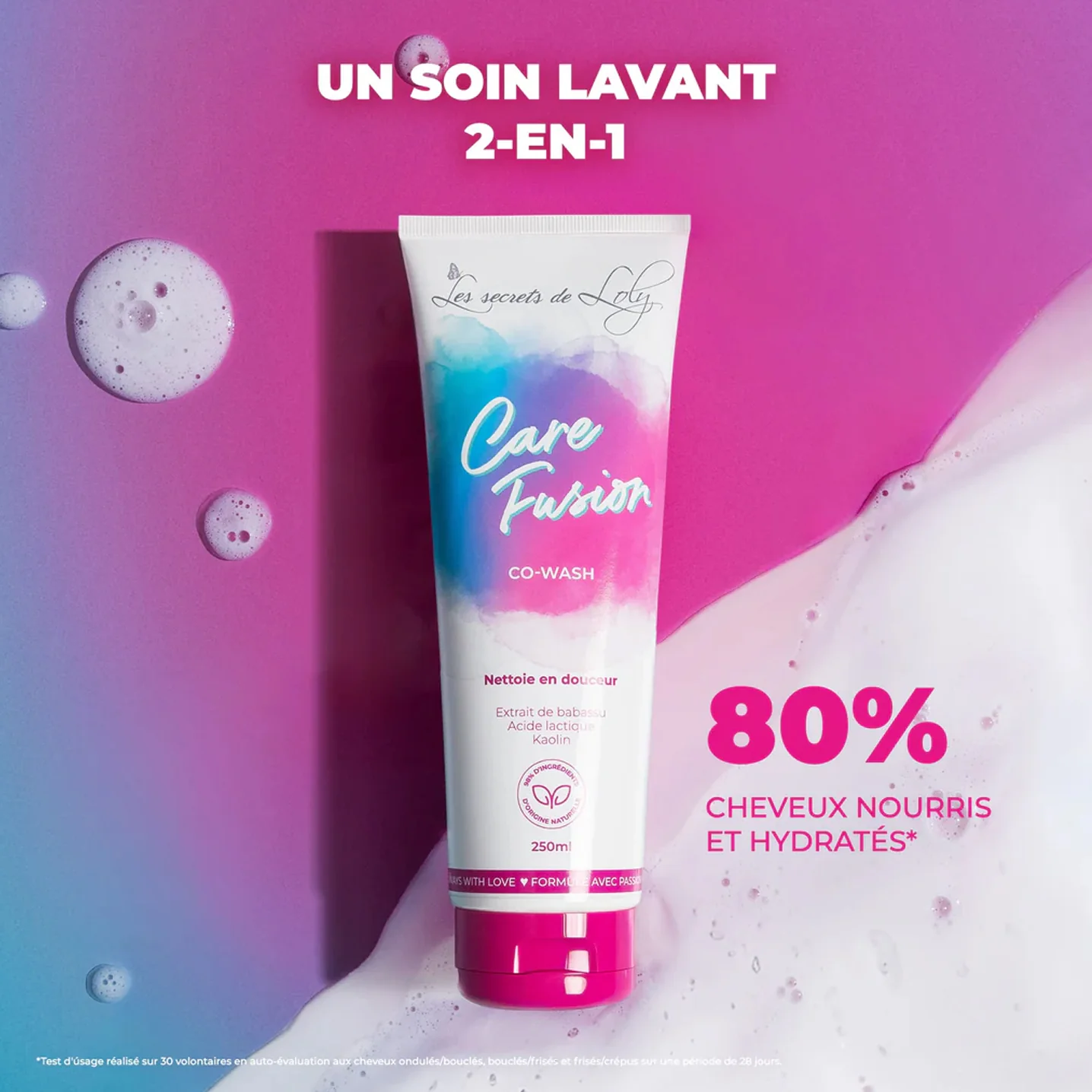 Shampoing Crème Care Fusion - Les Secrets de Loly 250 ML - Image 2