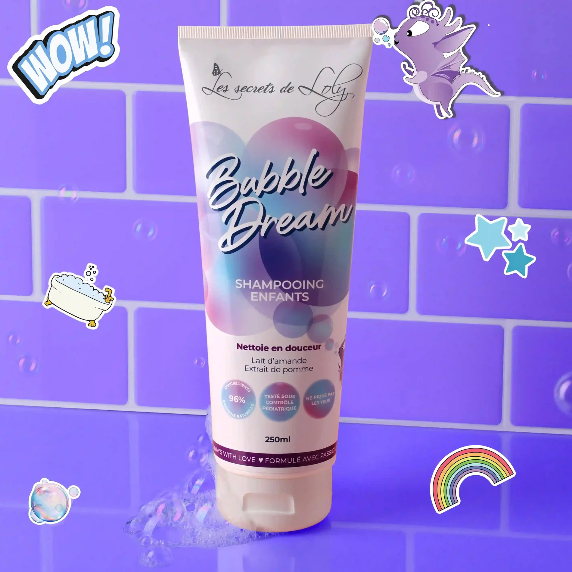 Shampoing Enfant Bubble Dream Les Secrets de Loly 250 ML - Image 4