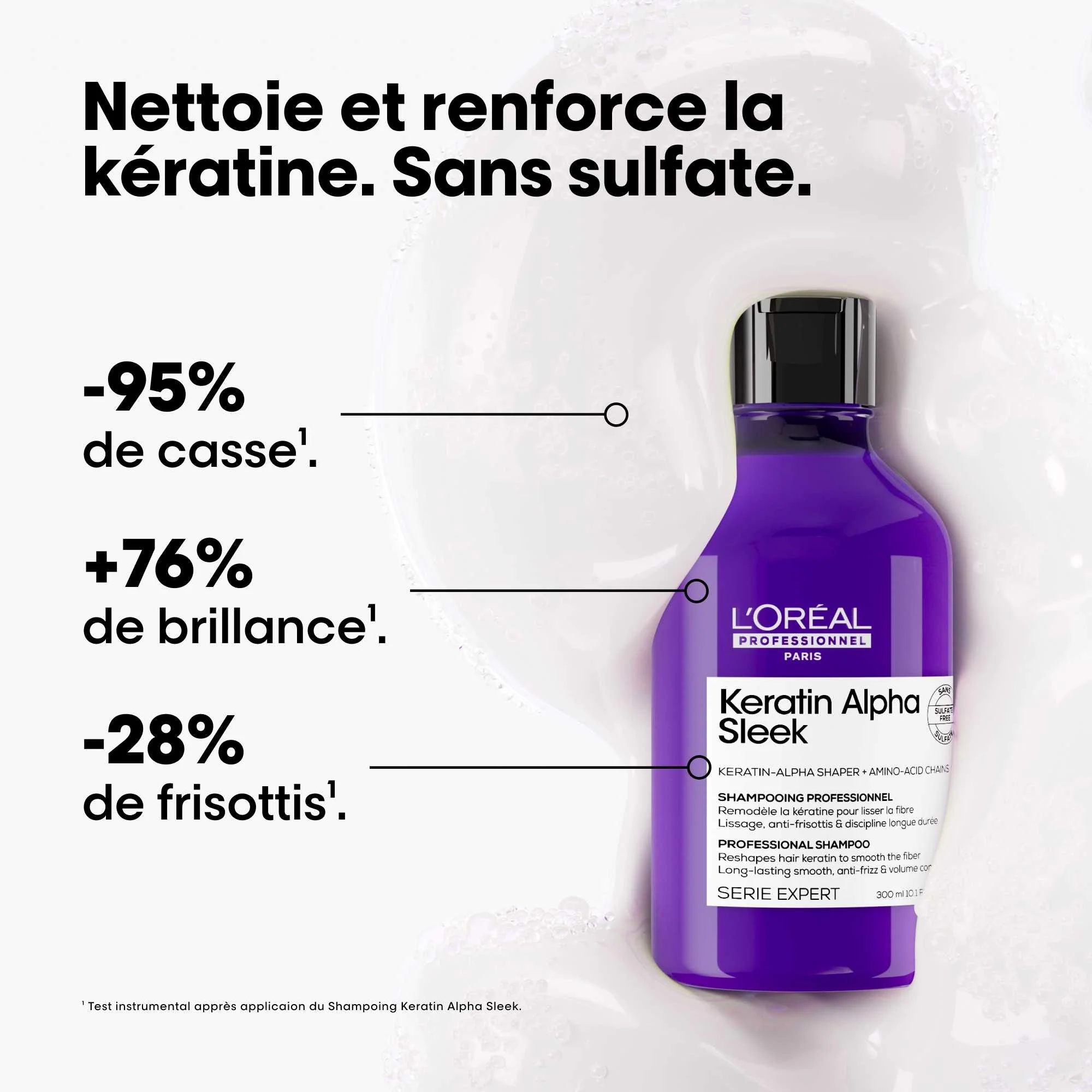 Shampoing Keratin Alpha Sleek L'Oréal Professionnel - Image 2