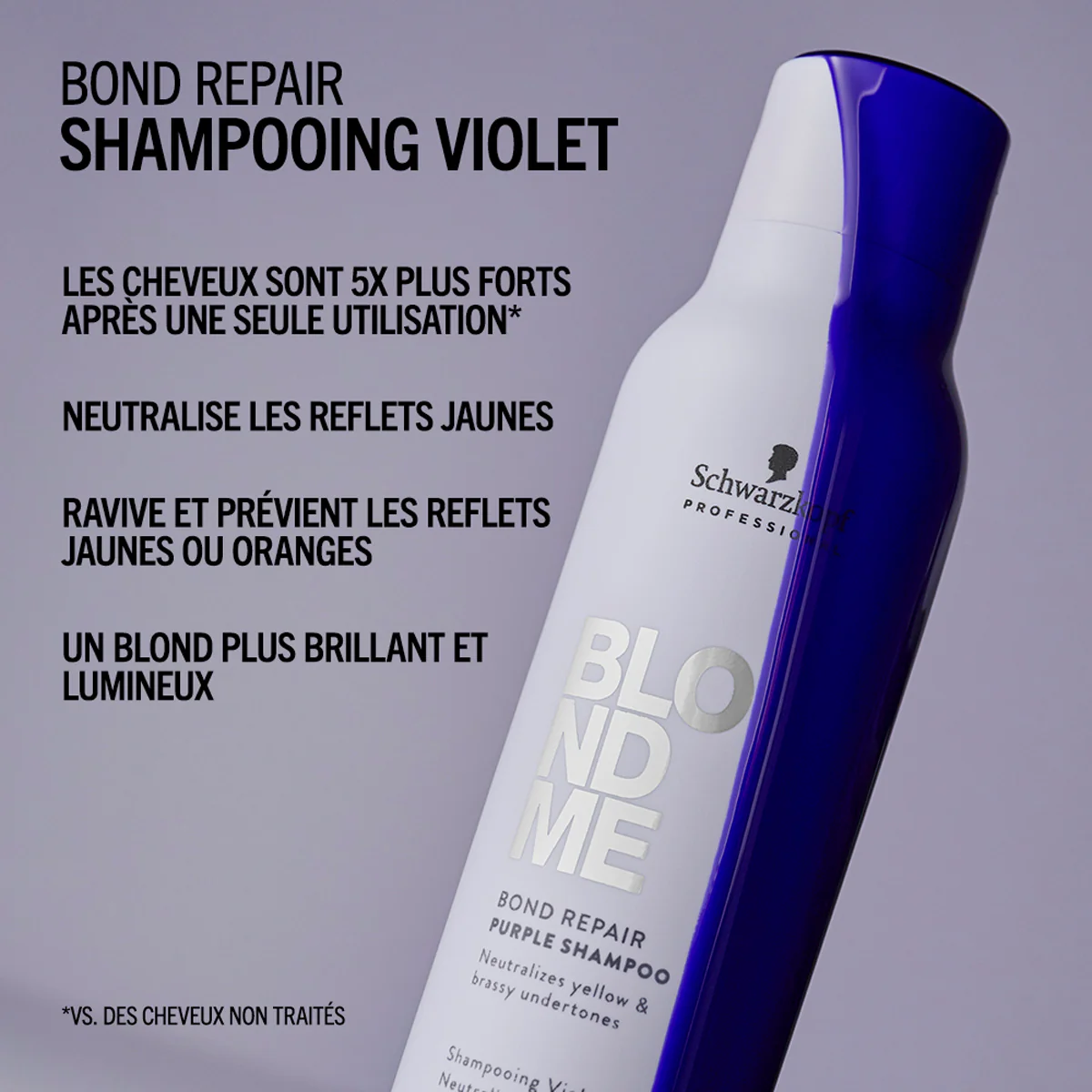Shampoing Violet Neutralisant Blond Me Bond Repair Schwarzkopf 1 Litre - Image 2